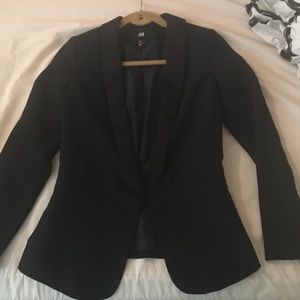 Black blazer with satin lapels