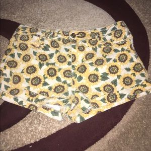 Sunflower High Waisted Shorts