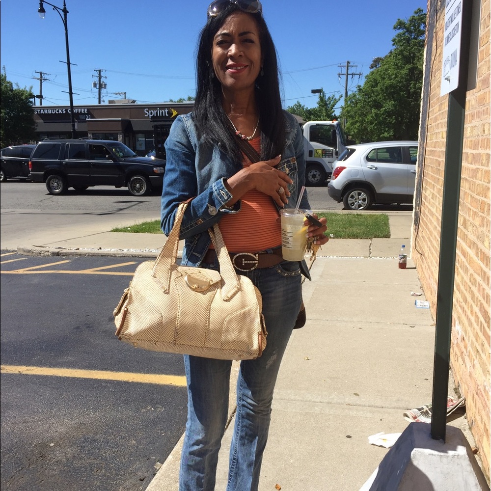 Botkier Snakeskin Satchel Bag - Picture 7 of 8