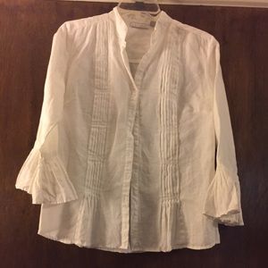 White Linen Blouse