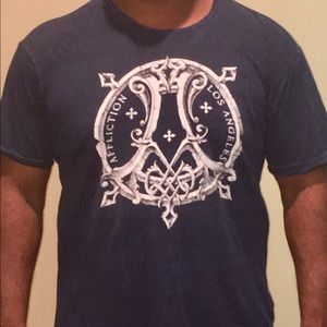Affliction dark blue T-shirt