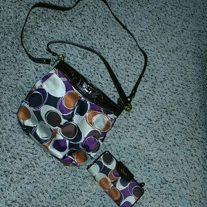 Coach side body and wallet