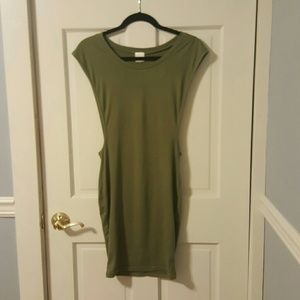 NWOT casual olive tank dress