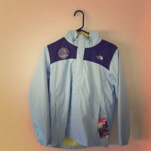 Blue north face new jacket
