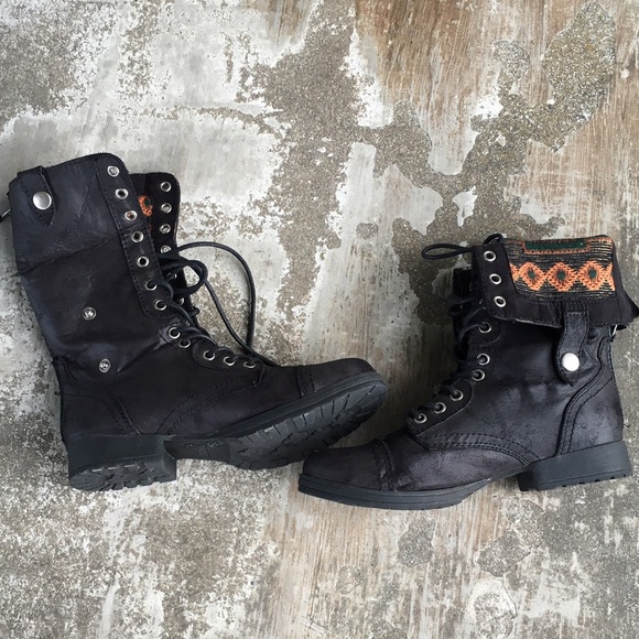 JustFab Black Boots Size 8