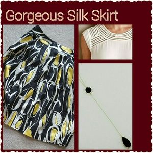 Jones New York Silk Skirt