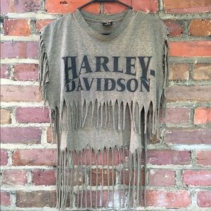 vintage Harley Davidson thrashed t shirt