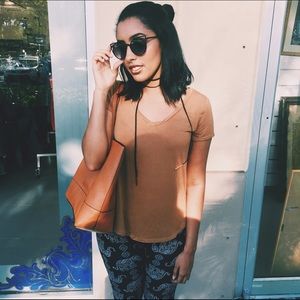 Layered Long Black Choker with Gold Ends