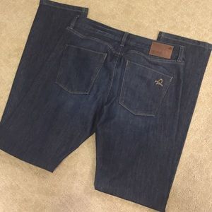 DL 1961 Mens Russell Slim Straight Dark Wash Jeans