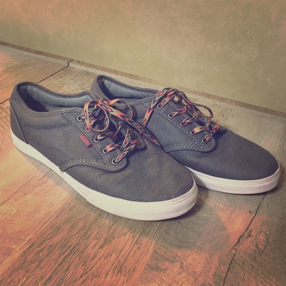 Gray/ multicolor Vans