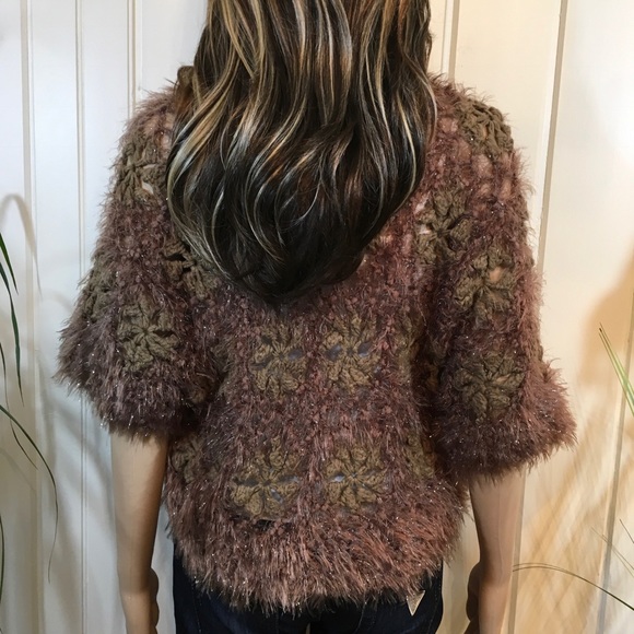 Floral Crochet Crop Bolero - Picture 6 of 6