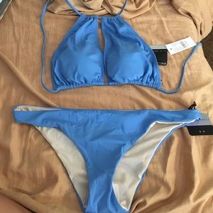 LA Hearts blue bikini