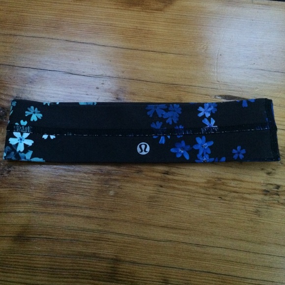 Blue Floral Lululemon Headband