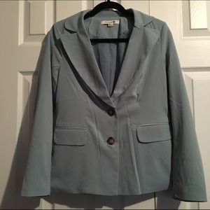 Forever 21 light blue grey blazer.