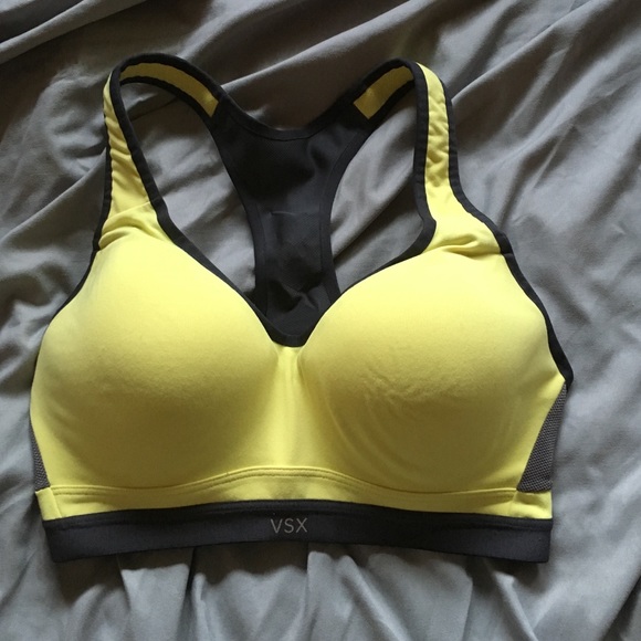 Victoria's Secret incredible sports bra 32d yellow
