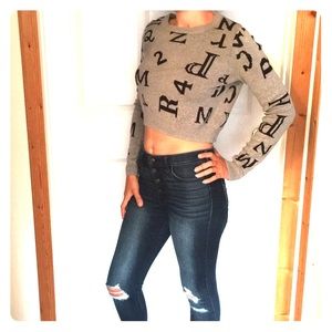 NEW Forever 21 cropped sweater