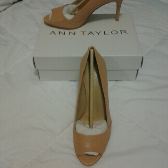 Ann taylor leather peeptoe on clearance.