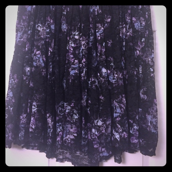 🌟Floral Print Lace Skater Skirt🌟