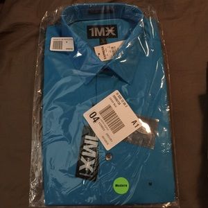 Express Men's 'Crisp Blue' Button Down Dress Shirt
