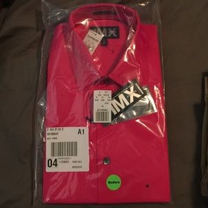 Express Men's 'Hot Pink' Button Down Dress Shirt