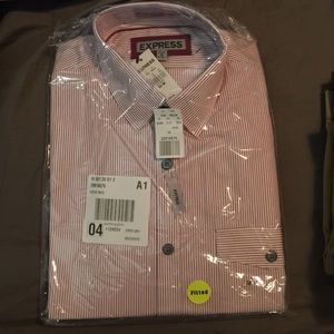Express Men's 'Vivid Red' Button Down Dress Shirt