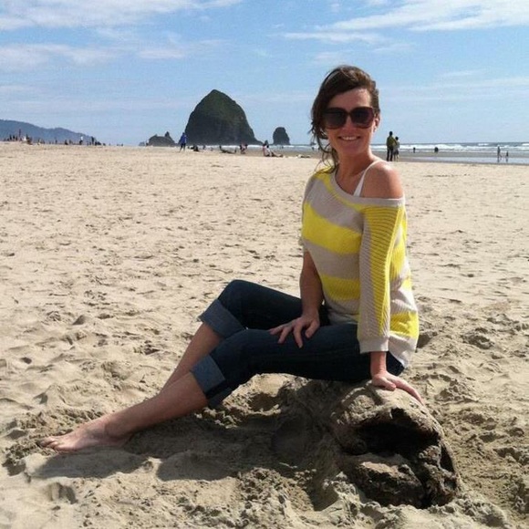 ❌DONATED❌ Express stripe mesh dolman - Picture 2 of 3