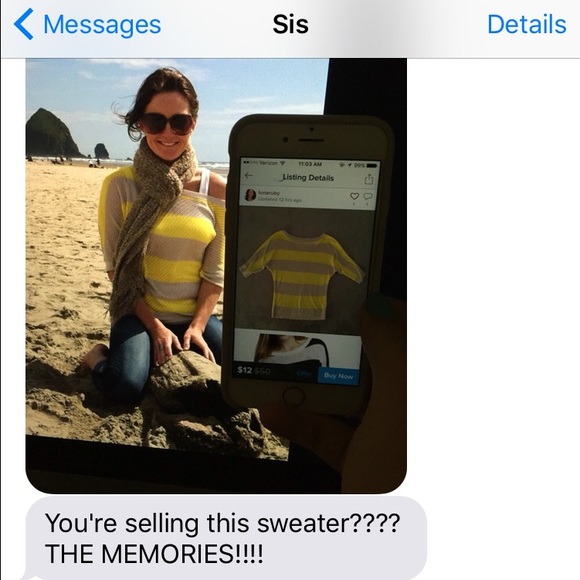 ❌DONATED❌ Express stripe mesh dolman - Picture 3 of 3