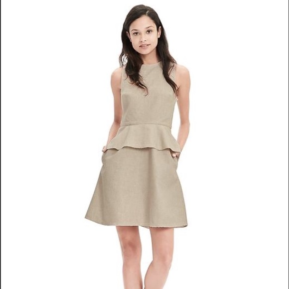 Banana republic peplum dress