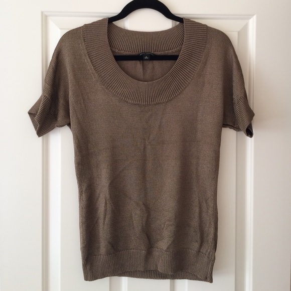 Banana Republic metallic bronze knit sweater - Picture 1 of 3