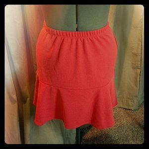 Coral flounce skirt NEW W/TAGS