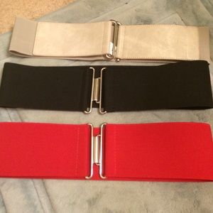Express elastic empire waist belts