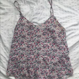 Aritzia Floral Silk Camisole