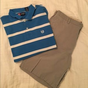 Blue Striped Collared Shirt