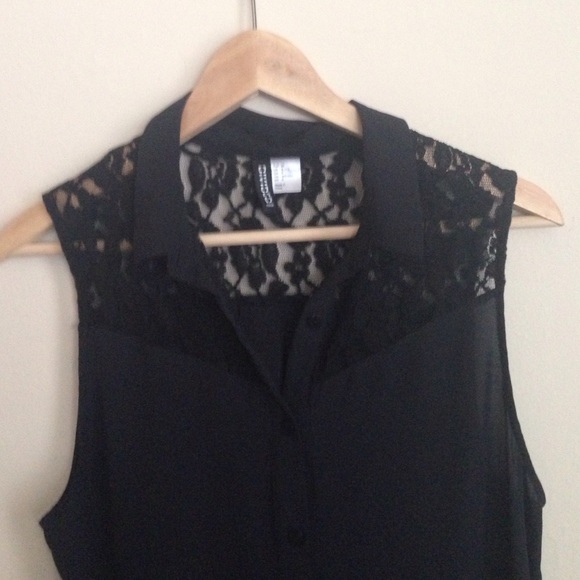 Button Up Lace Top - Picture 2 of 3