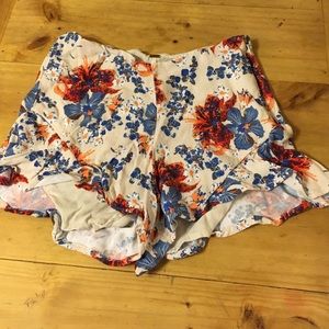 Free People floral shorts