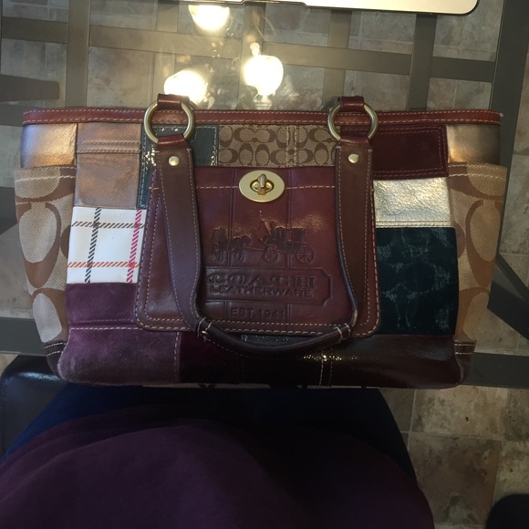 Coach patchwork purse, 11358
