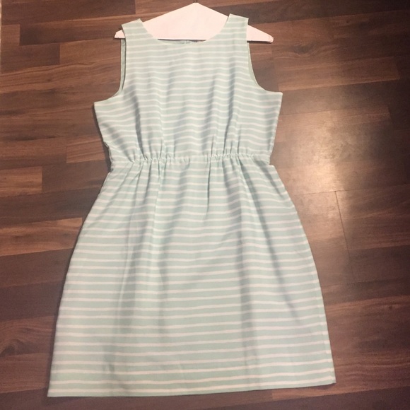 Jcrew Light blue striped dress