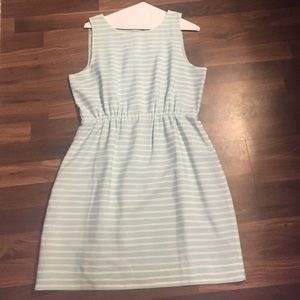 Jcrew Light blue striped dress