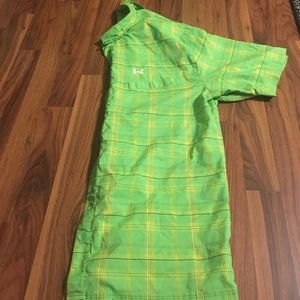 Mens lime and yellow polo shirt