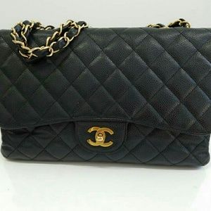 Chanel Caviar Quilted Large Double Flap Black