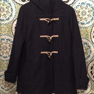 Medium Navy Blue American Eagle Peacoat with hood