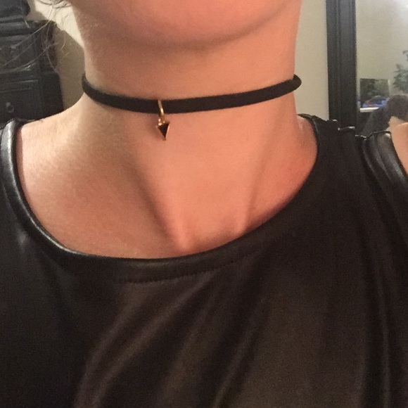 Black suede choker! Brand new.