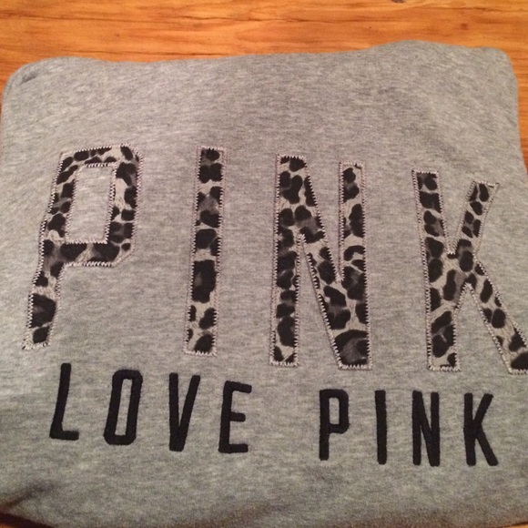 Victoria's Secret PINK Grey 1/4 Zip Sweatshirt