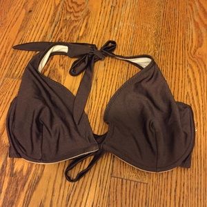 D Cup Brown Swim Top!