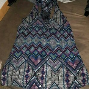 Silk Multicolor Pattern Tank top