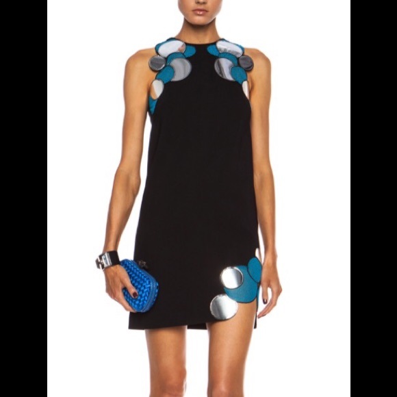 NWT Christopher Kane molecule shoulder shift dress