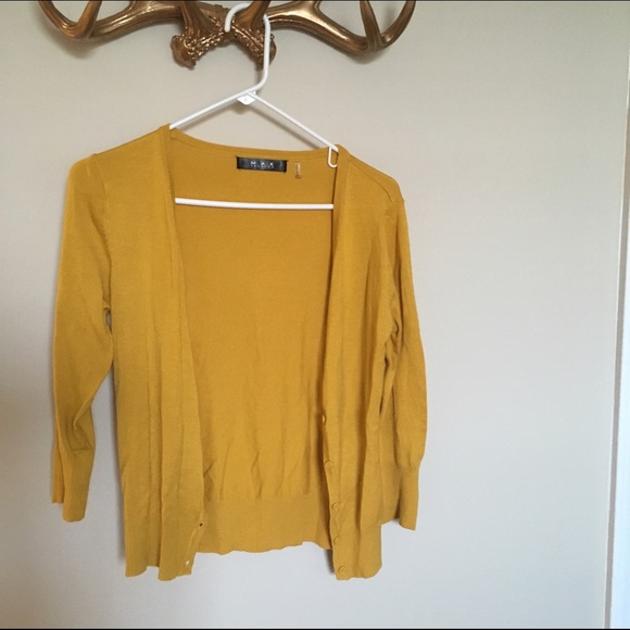 ModCloth Sweaters - ⭐️ mustard button up cardigan ⭐️