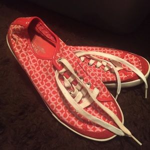 Red Coach Sneakers