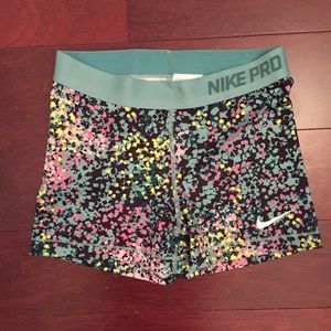 Nike pro shorts in floral