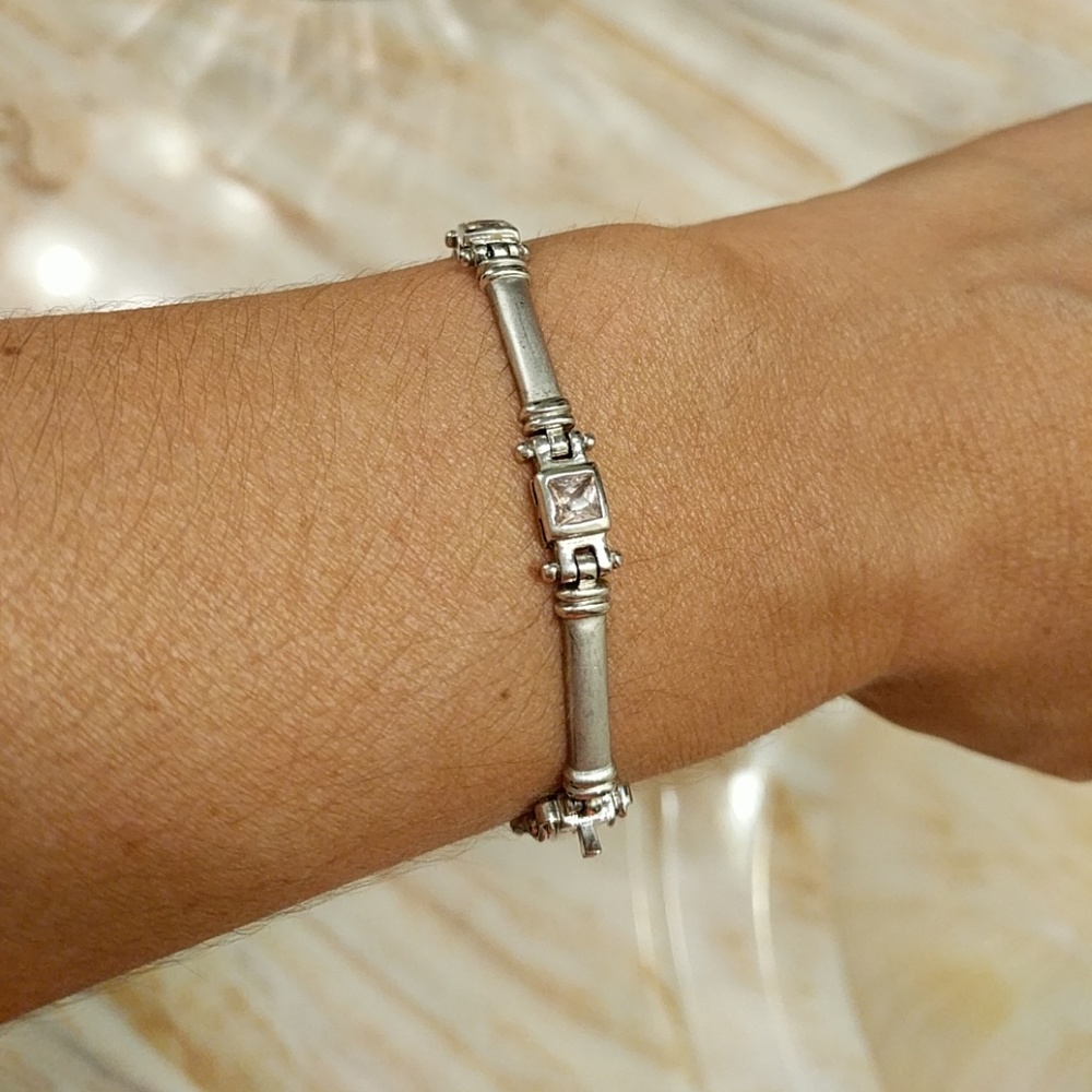 Sterling Silver and stone bracelet